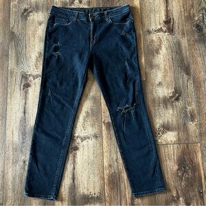 Paige Womens Jeans Dark Wash Black Denim Skinny Womens Size 31-32